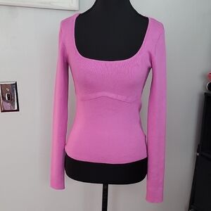 Pink Rose Fuchsia Long Sleeve Top